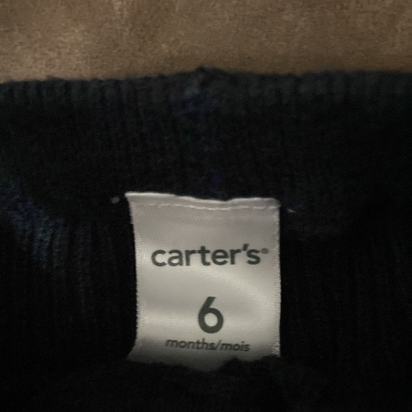 Carter’s white tunic with black embroidery and black leggings size 6M - Picture 7 of 9